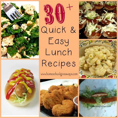 quick easy lunch recipes