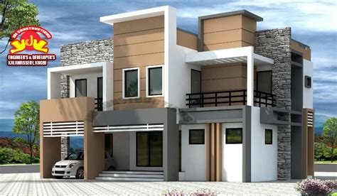 contemporary model houses  kerala kerala model home plans