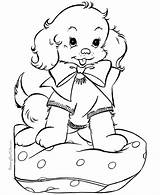 Puppy Coloring Pages Sheets sketch template