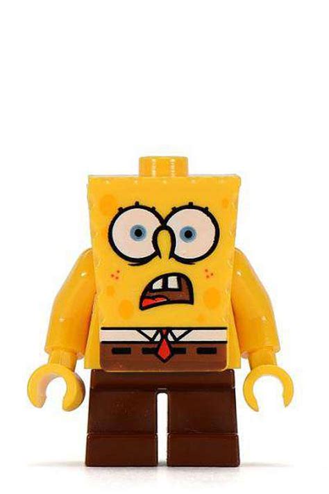 lego shocked spongebob minifig  minifig club