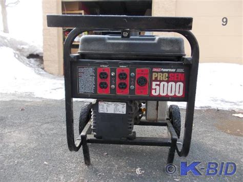 coleman powermate pro gen  kbe gas power generators  bid