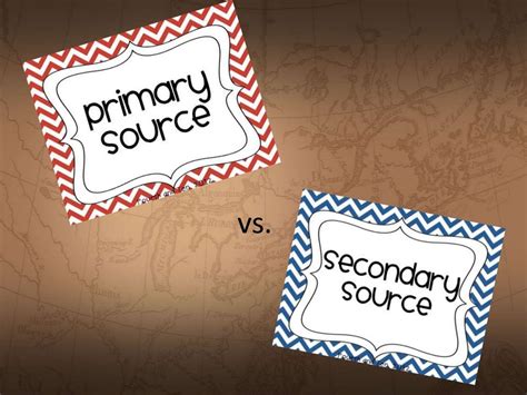 primary  secondary sources