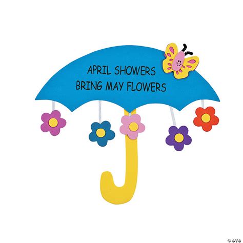 april showers bring  flowers sign craft kit discontinued