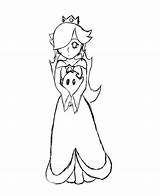 Coloring Rosalina Pages Library Clipart Princess sketch template