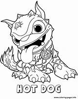 Skylanders Dog Hot Coloring Giants Fire Series1 Pages Printable Color sketch template
