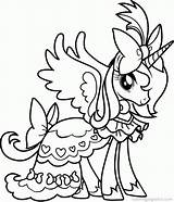 Coloring Pony Little Pages Halloween Popular sketch template