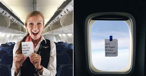 flight attendant leaves secret notes for passengers which