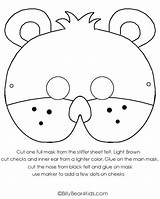 Bear Teddy Mask Preschool Activities Crafts Picnic Bears Craft Felt Theme Printable Masks Gif Coloring Kids Misia Template Dla Dzień sketch template