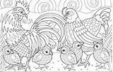 Chickens Joanna Mandala Chicks sketch template