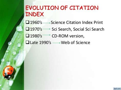 science citation index