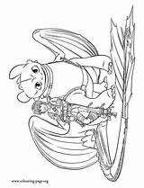Httyd Toothless Hiccup Colouring sketch template