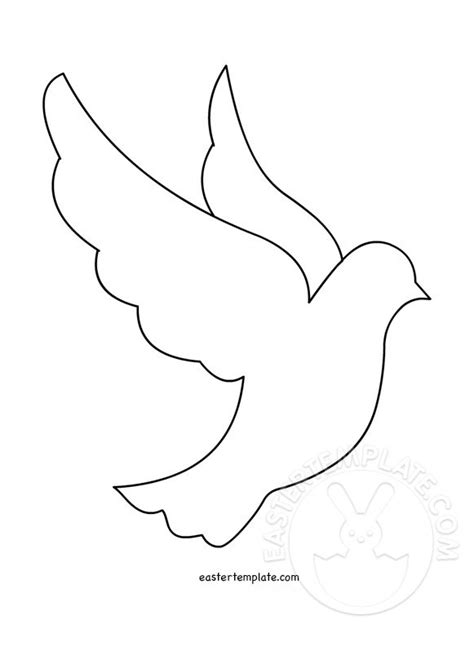 peace dove template printable easter template