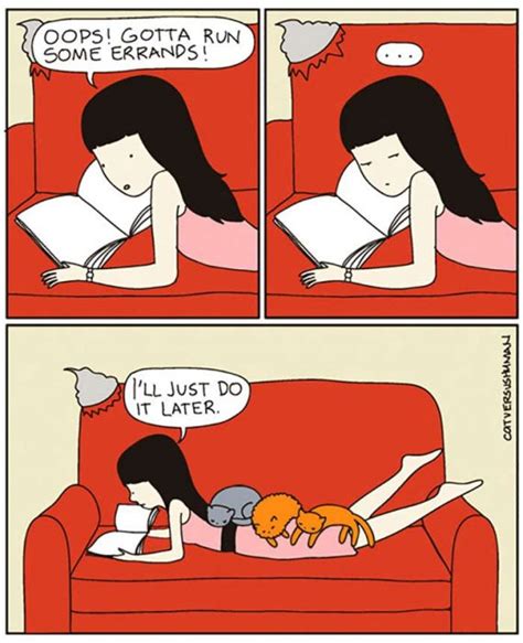 12 hilarious comics that reveal the reality of living with cats we
