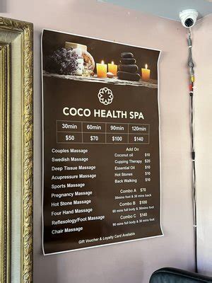 coco health spa massage    st nw washington district