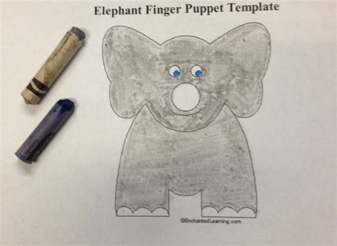elephant finger puppet puppet showplace theater