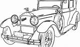 Car Coloring Old Cars Pages Drawing School Outline Printable Clipart Vintage Classic Clip Voiture Vehicle Library Book Popular Drawings Coloriage sketch template