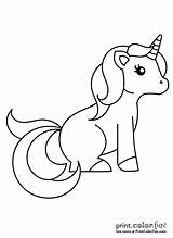 Unicorn Sitting Little Sweet Down Coloring Color Printable Pages Cute Drawing Printcolorfun Rainbow Birthday Potty Print Charts Add Click Happy sketch template