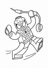 Spider Iron Coloring Lego Pages Line Drawing Printable Print sketch template
