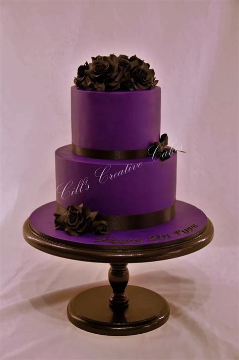 black purple cake cute cakes cake celebration cakes