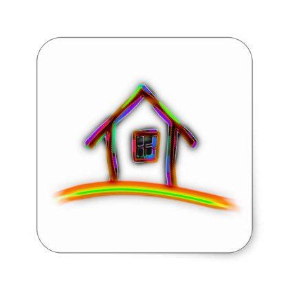 home square sticker construction business diy customize personalize