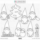 Gnome Tomte Nisse Christmas Coloring Santa Pages Clipart Clip Gnomes Digital Drawing Scandinavian Stamps Template Patterns Crafts sketch template