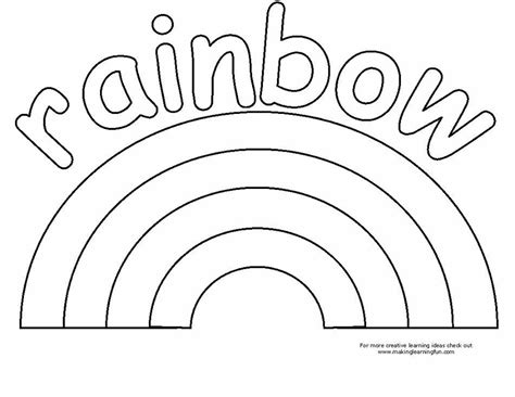 preschool coloring pages  rainbows coloring home