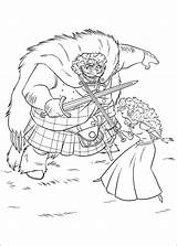 Merida Fergus King Training Coloring Game Print sketch template