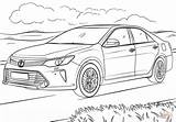 Toyota Coloring Camry Pages Hilux Printable Drawing Supercoloring Template Paper Sketch sketch template