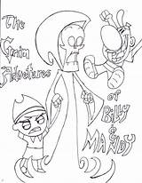 Billy Mandy Grim Adventures Coloring Pages Search Again Bar Case Looking Don Print Use Find Top sketch template