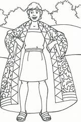 Coloring Joseph Dream Library Clipart Coat Colors Printable Many sketch template