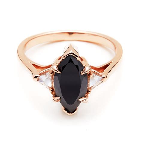 black diamond engagement rings  unconventional choice
