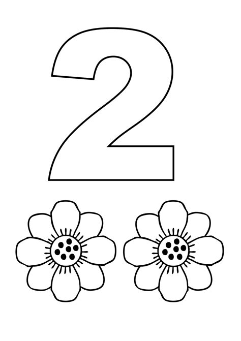 printable number coloring pages  kids