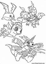Digimon Dibujos Colorare Disegni Malvorlagen Ausmalbild Cartoni Volando Ausmalen Dipingere Pintarcolorir sketch template