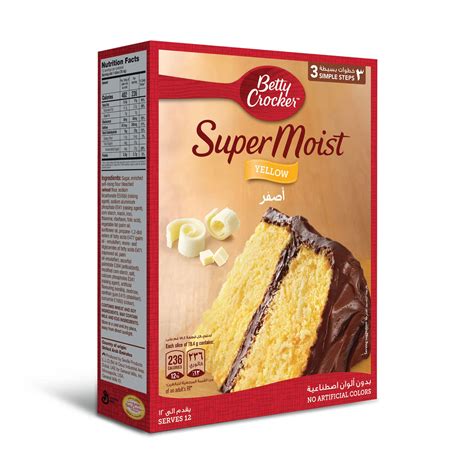 buy betty crocker supermoist yellow cake mix  quick  easy cake
