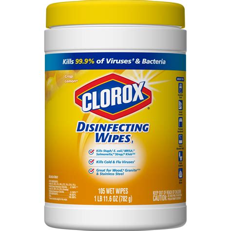clorox disinfecting wipes  ct bleach  cleaning wipes crisp