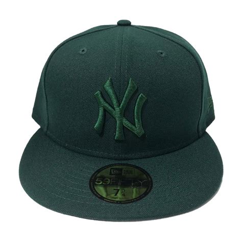 york yankees dark green  era fifty fitted hat sports world