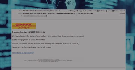 dhl express scam claims fees    paid