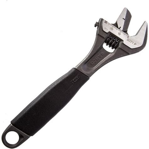 bahco ergo adjustable wrench  reversible jaw rsis