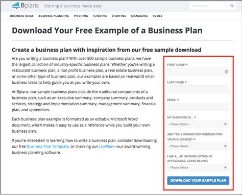 sample completed business plan sample   complete business plan