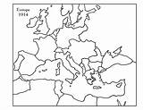 Europakarte sketch template