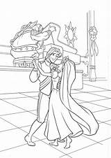 Coloring Rapunzel Pages Wedding Tangled Flynn Color Disney Dance Princess Kids Printable Fashion Show Raiponce Coloriage Colouring Print Lanterns Cana sketch template