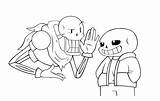 Undertale Papyrus Chara Bestcoloringpagesforkids Frisk Xcolorings sketch template