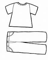 Kleidung Ausmalbilder sketch template