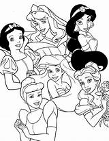 Coloring Disney Princess Pages Princesses Printable Printables Post Newer Older sketch template