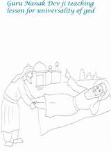 Guru Nanak Coloring Kids Birthday Pdf Open Print  Ji sketch template
