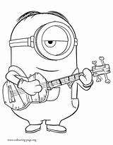 Coloring Printable Pages Minion Minions Pdf Getdrawings sketch template