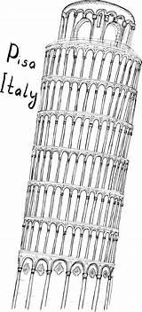 Pisa Coloring Tower Kidspressmagazine Italy Pages Italia Kids Now Artikkeli sketch template