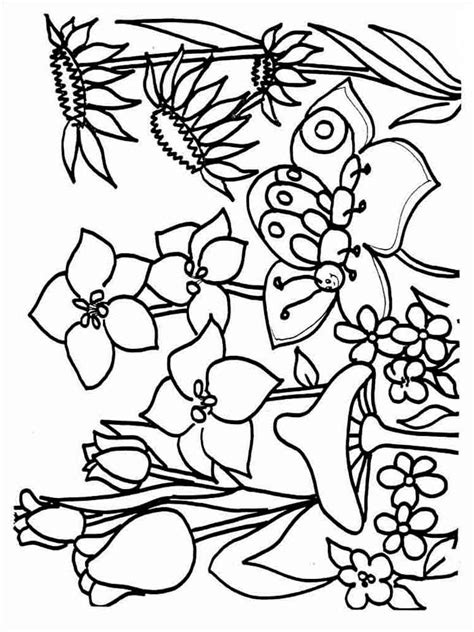 beautiful spring coloring pages  adults