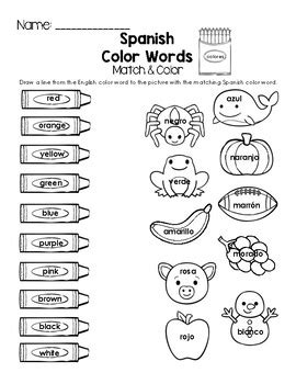 worksheets  spanish coloring pages