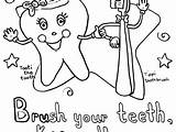 Coloring Teeth Pages Brush Body Healthy Getcolorings Printable Color sketch template
